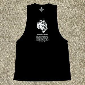 Darc Sport Black Tank with White script Graphic